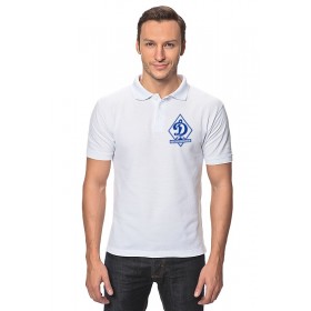 classic_polo_shirt с принтом ФК Динамо Санкт-Петербург в Новосибирске,  |  | Тематика изображения на принте: 