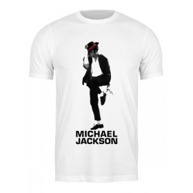 Мужская футболка с принтом Michael Jackson в Новосибирске,  |  | Тематика изображения на принте: 