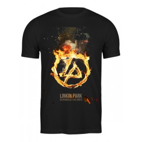 Мужская футболка с принтом Linkin Park - Burning in the skies в Новосибирске,  |  | 