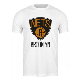 Мужская футболка с принтом Brooklyn Nets в Новосибирске,  |  | 