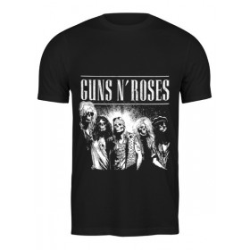 Мужская футболка с принтом Guns n roses в Новосибирске,  |  | 