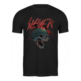 Мужская футболка с принтом Slayer в Новосибирске,  |  | Тематика изображения на принте: 