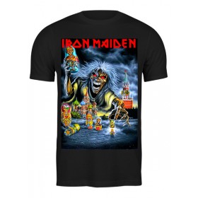 Мужская футболка с принтом Iron Maiden Band в Новосибирске,  |  | 