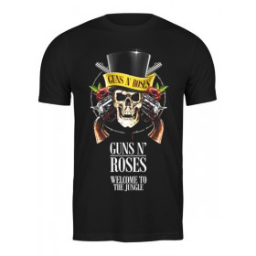 Мужская футболка с принтом Guns n roses в Новосибирске,  |  | 