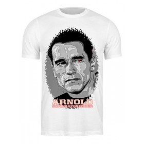 Мужская футболка с принтом Arnold Schwarzenegger в Новосибирске,  |  | 