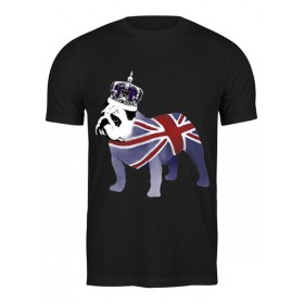 Мужская футболка с принтом English Bulldog в Новосибирске,  |  | 