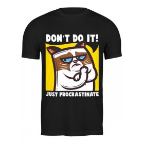 Мужская футболка с принтом Угрюмый Кот (Grumpy Cat) в Новосибирске,  |  | Тематика изображения на принте: 