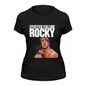 Женская футболка с принтом Rocky Balboa в Новосибирске,  |  | 