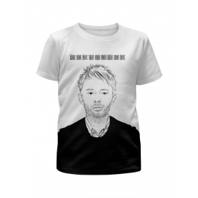 Футболка с полной запечаткой для мальчиков с принтом Radiohead Thom Yorke T-Shirt в Новосибирске,  |  | 