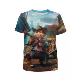 full_print_girl_tee с принтом Rescue Rangers в Новосибирске,  |  | Тематика изображения на принте: 