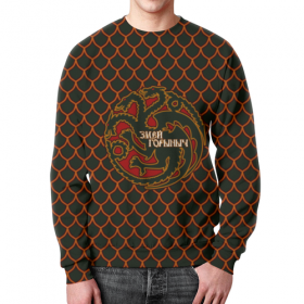 full_print_sweatshirt с принтом Змей Горыныч в Новосибирске,  |  | Тематика изображения на принте: 