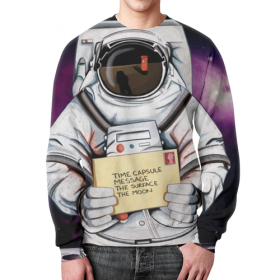 full_print_sweatshirt с принтом Space. NASA в Новосибирске,  |  | Тематика изображения на принте: 