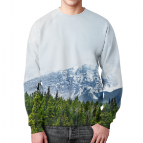 full_print_sweatshirt с принтом Снежные горы в Новосибирске,  |  | 