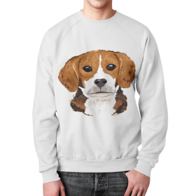 full_print_sweatshirt с принтом Бигль в Новосибирске,  |  | Тематика изображения на принте: 