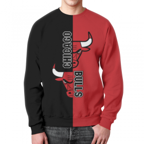 full_print_sweatshirt с принтом Чикаго Буллз в Новосибирске,  |  | 