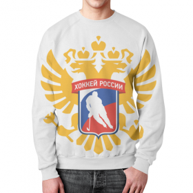 full_print_sweatshirt с принтом Красная машина - Хоккей России в Новосибирске,  |  | 