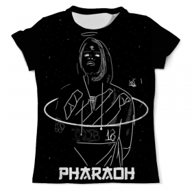 full_print_tee с принтом Pharaoh в Новосибирске, Футболка с нанесением полноцветного изображения по всей поверхности может быть выполнена в двух вариантах - ХЛОПОК и СИНТЕТИКА. | Хлопок - ткань из 100% хлопка высшего качества пенье.  <br>Синтетика - ткань с высоким содержанием синтетического волокна (до 80%).  Материал хорошо тянется, имеет приятную на ощупь фактуру | 