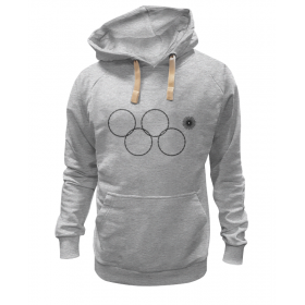 hoodie с принтом Олимпийские кольца в Сочи 2014 в Новосибирске,  |  | Тематика изображения на принте: 