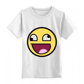 kids_tee с принтом Awesome smile в Новосибирске,  |  | 