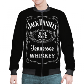 man_bomber с принтом Jack Daniels в Новосибирске,  |  | 