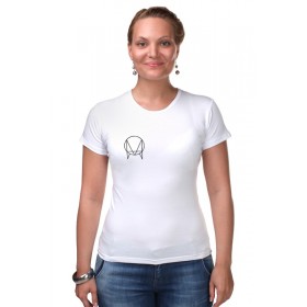 Женская футболка стрэйч с принтом OWSLA T-Shirt JadeFuture White в Новосибирске,  |  | Тематика изображения на принте: 
