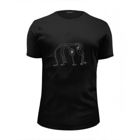 Мужская футболка Premium с принтом Radiohead King of Limbs T-Shirt Black в Новосибирске, Белый, черный, серый меланж, голубой: 100% хлопок, плотность 160 гр. Остальные цвета: 92% хлопок, 8% лайкра, плотность 170-180гр. |  | 