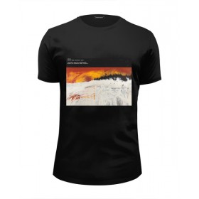 Мужская футболка Premium с принтом Radiohead Kid A T-Shirt Black в Новосибирске, Белый, черный, серый меланж, голубой: 100% хлопок, плотность 160 гр. Остальные цвета: 92% хлопок, 8% лайкра, плотность 170-180гр. |  | 