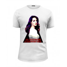 Мужская футболка Premium с принтом Lana Del Rey - Ultraviolence Era (Front Back) в Новосибирске, Белый, черный, серый меланж, голубой: 100% хлопок, плотность 160 гр. Остальные цвета: 92% хлопок, 8% лайкра, плотность 170-180гр. |  | Тематика изображения на принте: 