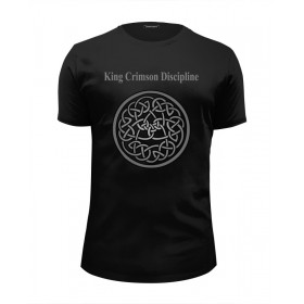 Мужская футболка Premium с принтом King Crimson в Новосибирске, Белый, черный, серый меланж, голубой: 100% хлопок, плотность 160 гр. Остальные цвета: 92% хлопок, 8% лайкра, плотность 170-180гр. |  | 