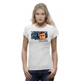 Женская футболка Premium с принтом Владимир Высоцкий в Новосибирске,  |  | Тематика изображения на принте: 