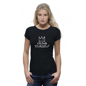 Женская футболка Premium с принтом Корона / Баския в Новосибирске,  |  | 