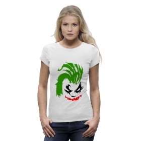 Женская футболка Premium с принтом Why so Serious? (Joker) в Новосибирске,  |  | 