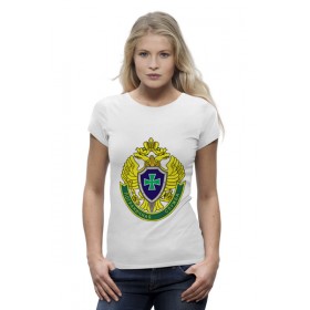 Женская футболка Premium с принтом Пограничная служба в Новосибирске,  |  | 