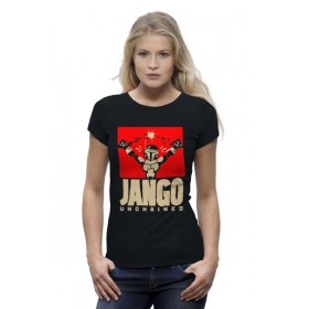 Женская футболка Premium с принтом Джанго х Боба Фетт (Django) в Новосибирске,  |  | 