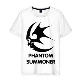 Мужская футболка хлопок с принтом Dark Elf Mage - Phantom Summoner в Новосибирске, 100% хлопок | прямой крой, круглый вырез горловины, длина до линии бедер, слегка спущенное плечо. | Тематика изображения на принте: elf | lineage | phantom summoner