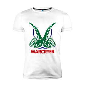Мужская футболка премиум с принтом Orc Mage - Warcryer в Новосибирске, 92% хлопок, 8% лайкра | приталенный силуэт, круглый вырез ворота, длина до линии бедра, короткий рукав | Тематика изображения на принте: lineage | warcryer