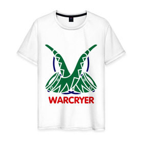 Мужская футболка хлопок с принтом Orc Mage - Warcryer в Новосибирске, 100% хлопок | прямой крой, круглый вырез горловины, длина до линии бедер, слегка спущенное плечо. | lineage | warcryer