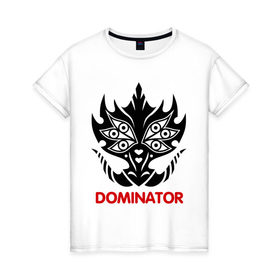 Женская футболка хлопок с принтом Orc Mage - Dominator в Новосибирске, 100% хлопок | прямой крой, круглый вырез горловины, длина до линии бедер, слегка спущенное плечо | dominator | lineage | orc mage