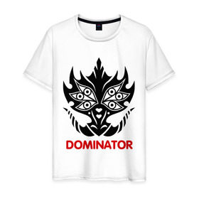 Мужская футболка хлопок с принтом Orc Mage - Dominator в Новосибирске, 100% хлопок | прямой крой, круглый вырез горловины, длина до линии бедер, слегка спущенное плечо. | Тематика изображения на принте: dominator | lineage | orc mage