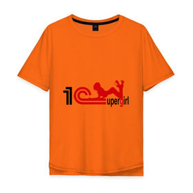 Мужская футболка хлопок Oversize с принтом 1C SuperGirl (4) в Новосибирске, 100% хлопок | свободный крой, круглый ворот, “спинка” длиннее передней части | 1с | бухгалтерия | бухгалтерский учет | девушка | программа | программное обеспечение | супер | фигура