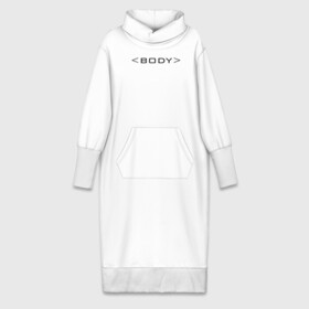 Платье удлиненное хлопок с принтом BODY в Новосибирске,  |  | body | html | tags | теги | тело | хтмл