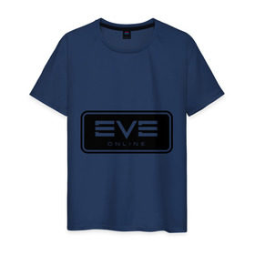 Мужская футболка хлопок с принтом EVE online в Новосибирске, 100% хлопок | прямой крой, круглый вырез горловины, длина до линии бедер, слегка спущенное плечо. | Тематика изображения на принте: ив | игра | компьютерная