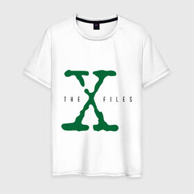 Мужская футболка хлопок с принтом X files в Новосибирске, 100% хлопок | прямой крой, круглый вырез горловины, длина до линии бедер, слегка спущенное плечо. | x files | секретные материалы