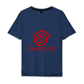 Мужская футболка хлопок Oversize с принтом Dreamcast в Новосибирске, 100% хлопок | свободный крой, круглый ворот, “спинка” длиннее передней части | Тематика изображения на принте: dreamcast | sega | видеоигры | приставки | сега