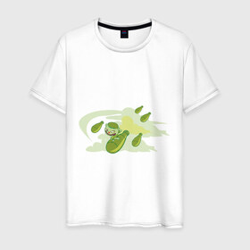 Мужская футболка хлопок с принтом Happy tree friend (9) в Новосибирске, 100% хлопок | прямой крой, круглый вырез горловины, длина до линии бедер, слегка спущенное плечо. | Тематика изображения на принте: 