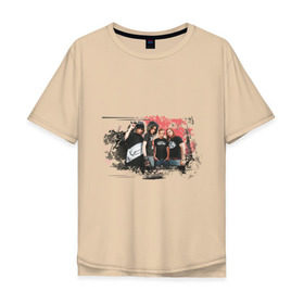 Мужская футболка хлопок Oversize с принтом Tokio Hotel (3) в Новосибирске, 100% хлопок | свободный крой, круглый ворот, “спинка” длиннее передней части | Тематика изображения на принте: tokio hotel