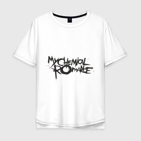 Мужская футболка хлопок Oversize с принтом My chemical romance в Новосибирске, 100% хлопок | свободный крой, круглый ворот, “спинка” длиннее передней части | heavy metal | metal | pank | punk | rock | trash metal | квартет | метал | панк | рок | рок группа | рок группы | трэш метал | хеви метал