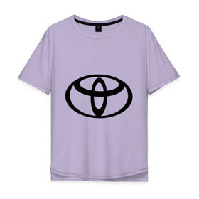 Мужская футболка хлопок Oversize с принтом Toyota (2) в Новосибирске, 100% хлопок | свободный крой, круглый ворот, “спинка” длиннее передней части | toyota | авто | автобренды | автомобиль | машинки | машины | тачки | тойота