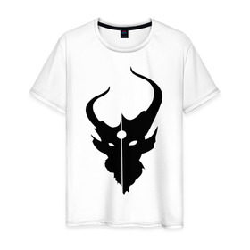 Мужская футболка хлопок с принтом Demon Hunter Band в Новосибирске, 100% хлопок | прямой крой, круглый вырез горловины, длина до линии бедер, слегка спущенное плечо. | demon hunter | metal | rock | логотип | метал | музыка | рок | рок группа | рок группы