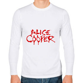 Мужской лонгслив хлопок с принтом Alice Cooper в Новосибирске, 100% хлопок |  | Тематика изображения на принте: alice cooper | metal | rock | логотип | метал | музыка | музыкант | рок | рок музыка | элис купер